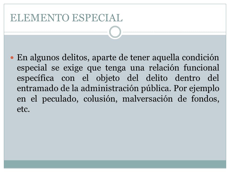 ELEMENTO ESPECIAL