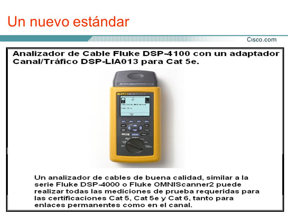 Un nuevo estándar El 20 de junio de 2002, se publicó el suplemento para la. Categoría 6 (o Cat 6) en el estándar TIA-568. El título oficial.