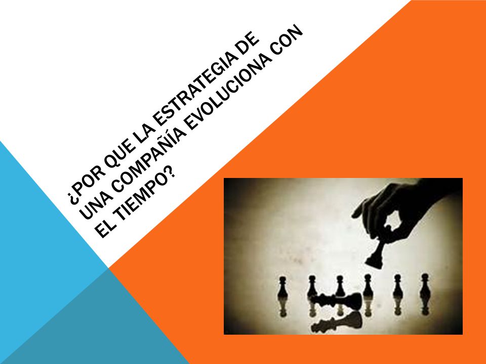 ¿Por que la estrategia de una compañía evoluciona con el tiempo