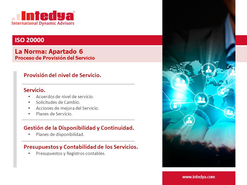 ISO La Norma: Apartado 6 Provisión del nivel de Servicio.