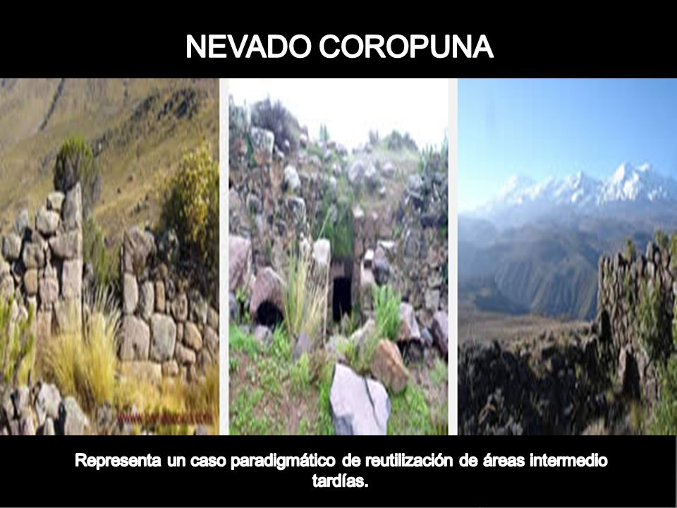 NEVADO COROPUNA Representa un caso paradigmático de reutilización de áreas intermedio tardías.