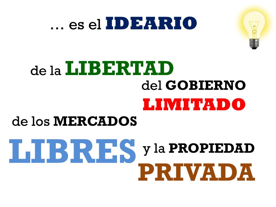 … es el IDEARIO de la LIBERTAD del GOBIERNO LIMITADO