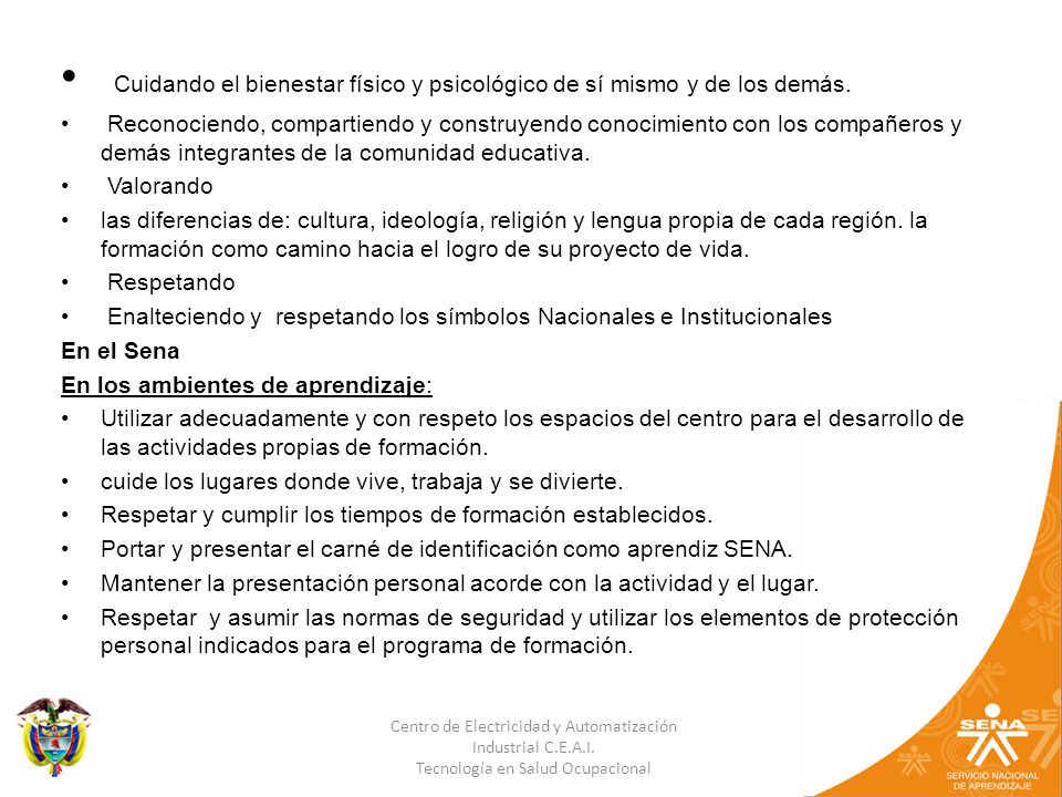 Cuidando el bienestar físico y psicológico de sí mismo y de los demás.