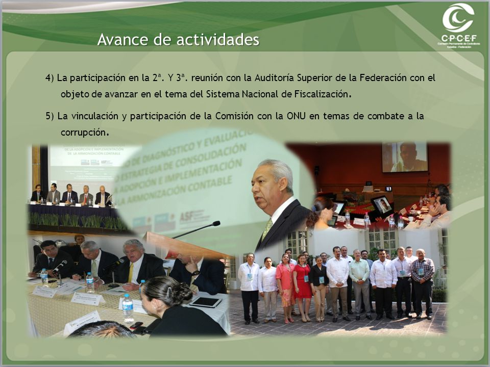 Avance de actividades