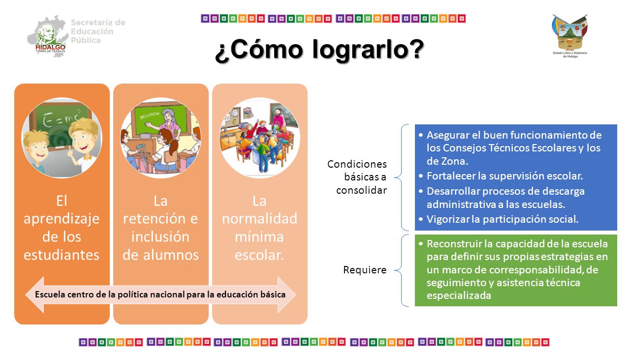 Escuela centro de la política nacional para la educación básica