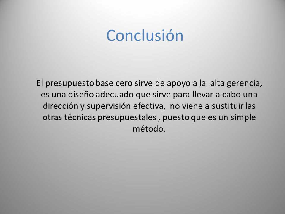 Conclusión