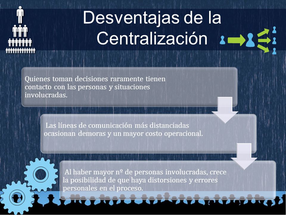Desventajas de la Centralización
