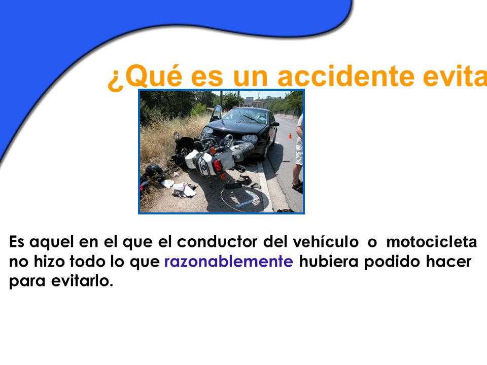 ¿Qué es un accidente evitable