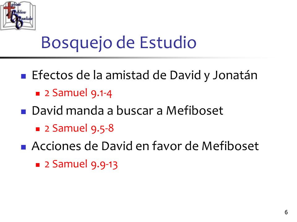 Bosquejo de Estudio Efectos de la amistad de David y Jonatán