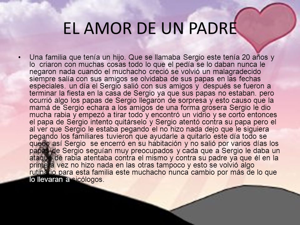 EL AMOR DE UN PADRE