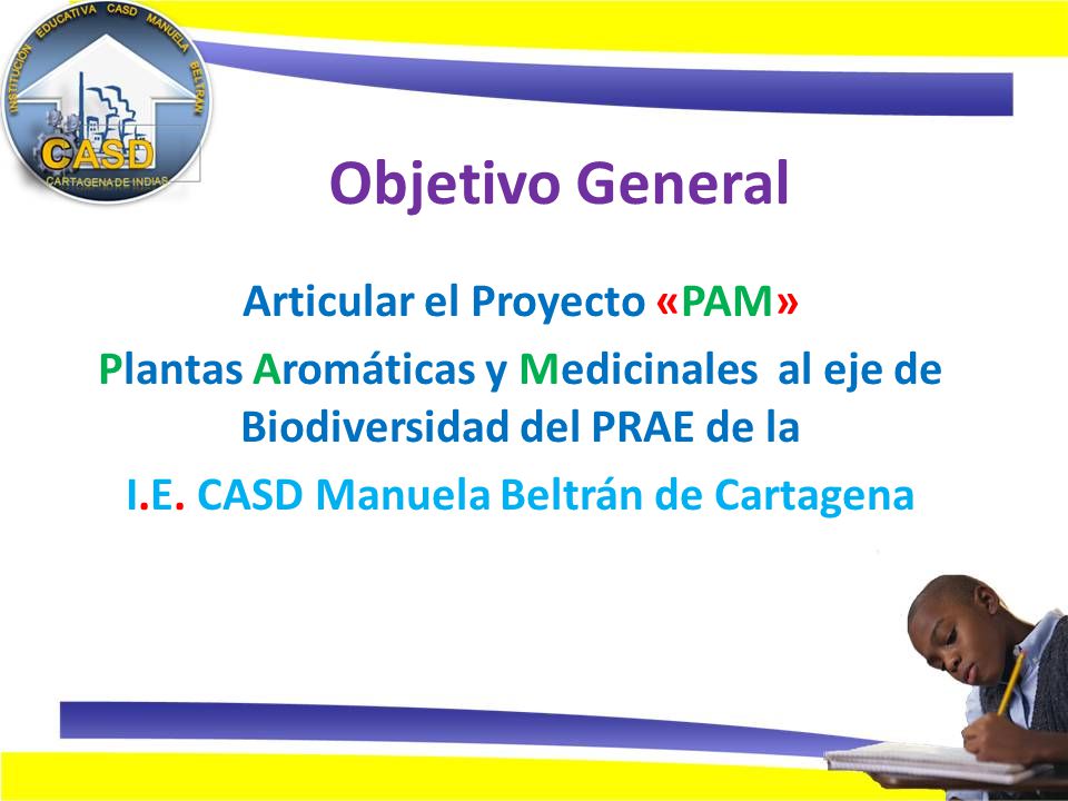 Articular el Proyecto «PAM» I.E. CASD Manuela Beltrán de Cartagena