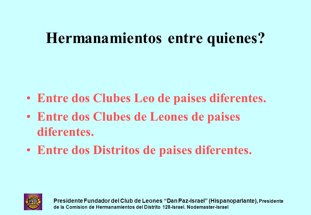 Hermanamientos entre quienes