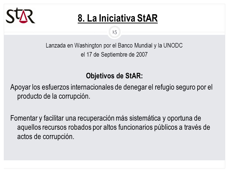 Lanzada en Washington por el Banco Mundial y la UNODC