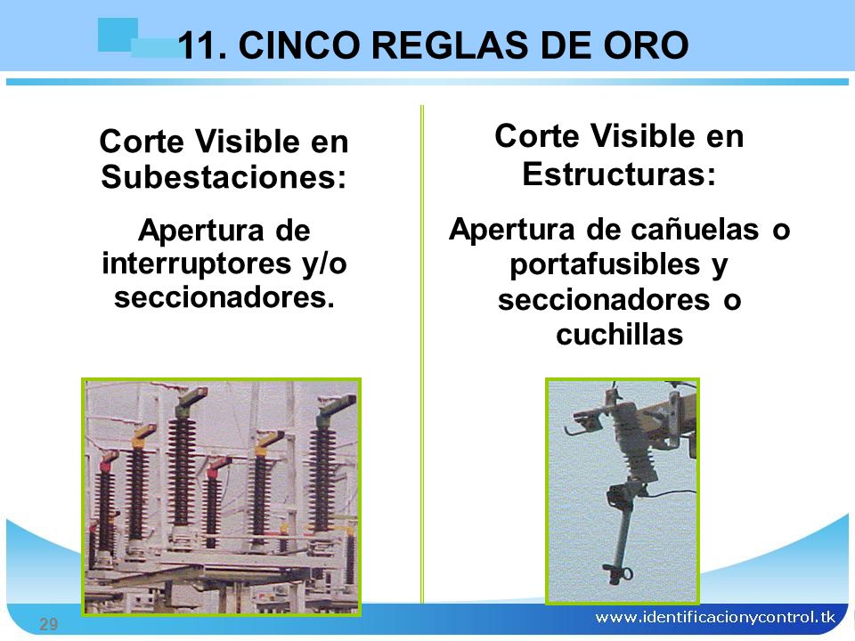 11. CINCO REGLAS DE ORO Corte Visible en Estructuras: