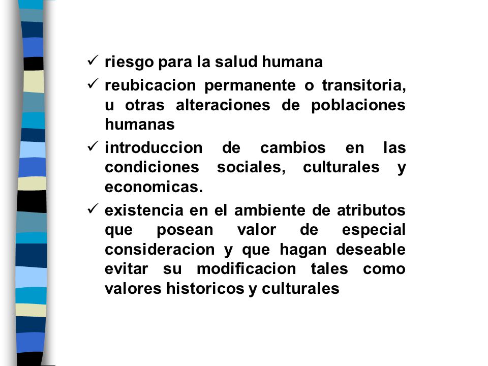 riesgo para la salud humana