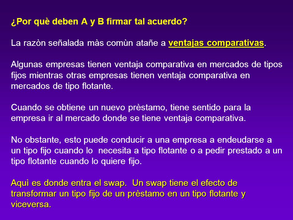 ¿Por què deben A y B firmar tal acuerdo