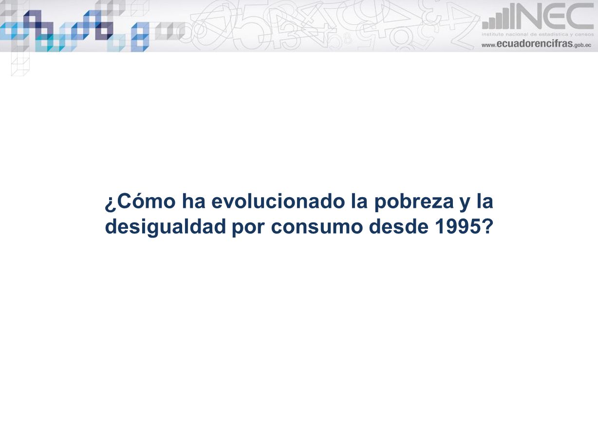¿Cómo ha evolucionado la pobreza y la desigualdad por consumo desde 1995