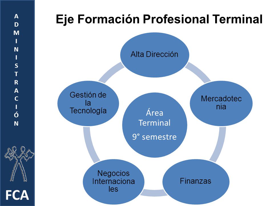 FCA Eje Formación Profesional Terminal Área Terminal 9° semestre