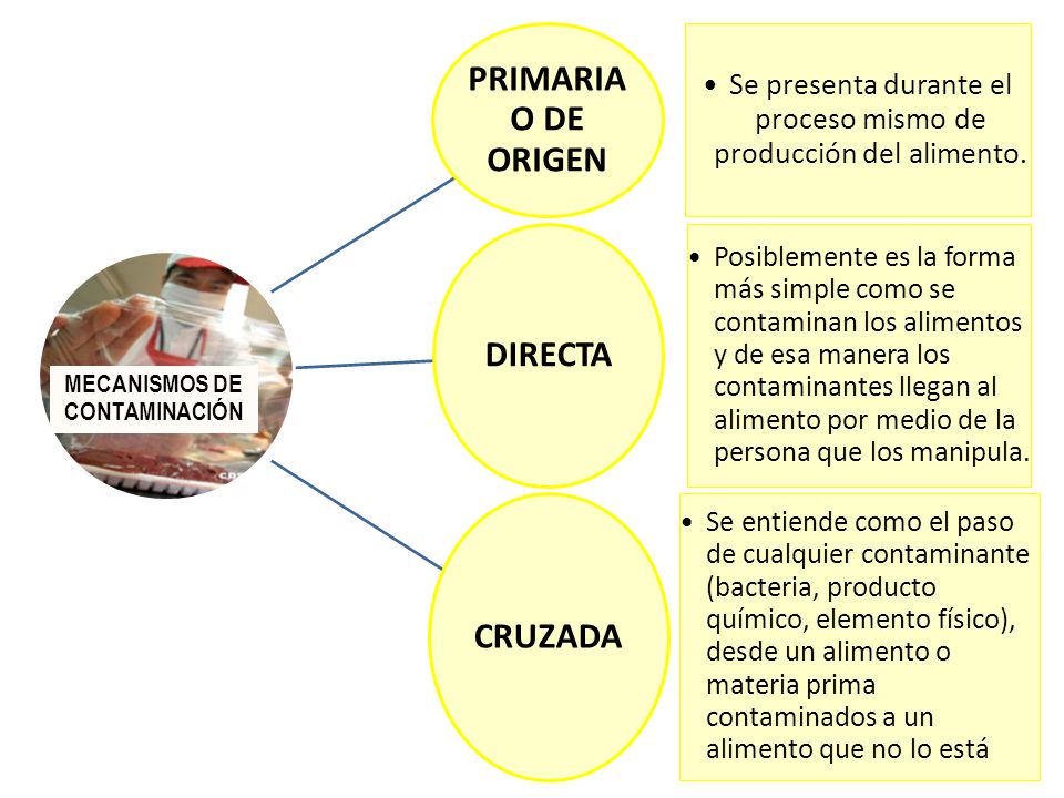 Se presenta durante el proceso mismo de producción del alimento.