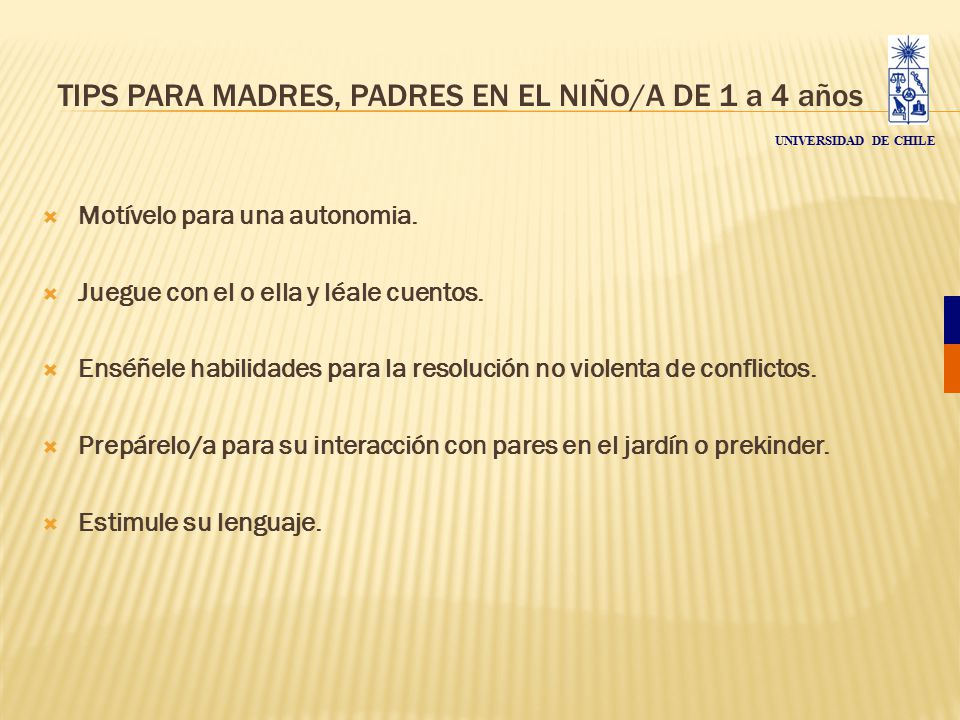 TIPS PARA MADRES, PADRES EN EL NIÑO/A DE 1 a 4 años