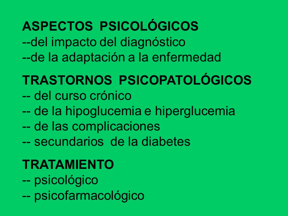 ASPECTOS PSICOLÓGICOS --del impacto del diagnóstico --de la adaptación a la enfermedad