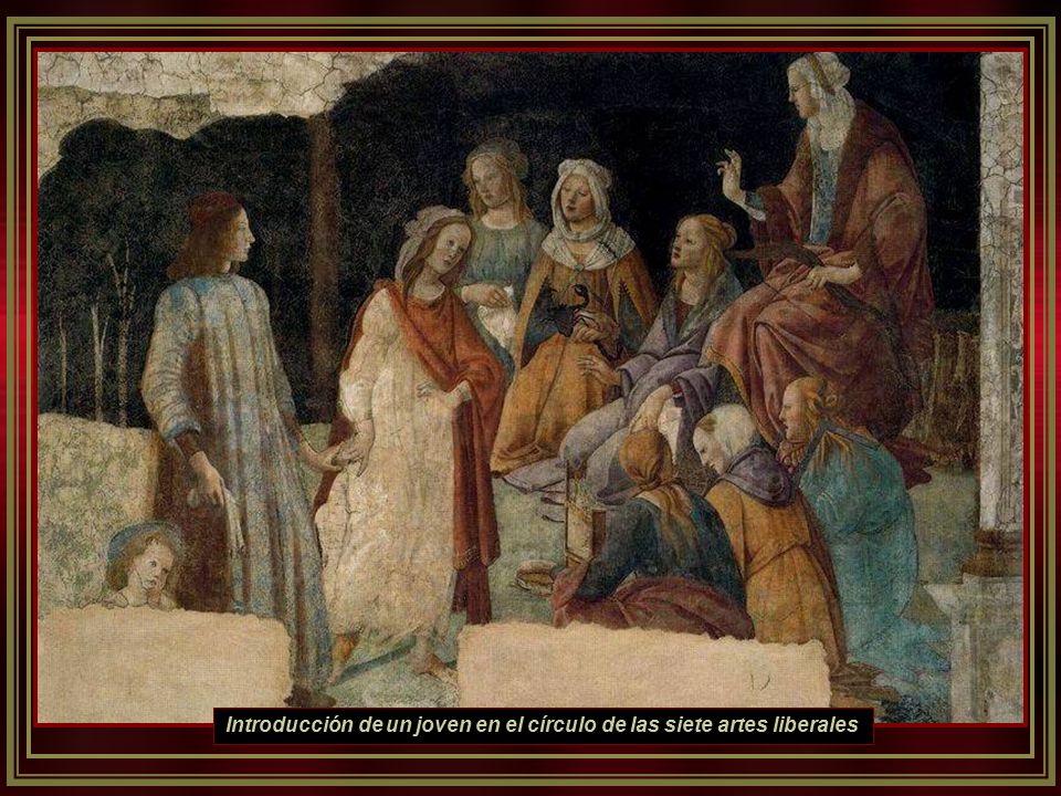Introducción de un joven en el círculo de las siete artes liberales