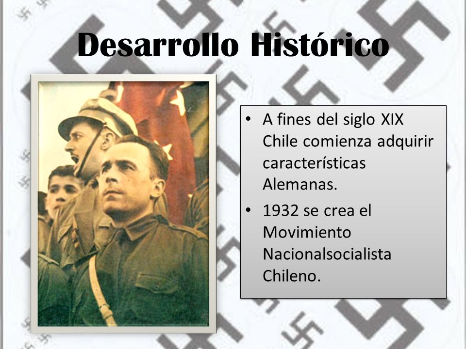 Desarrollo Histórico A fines del siglo XIX Chile comienza adquirir características Alemanas.