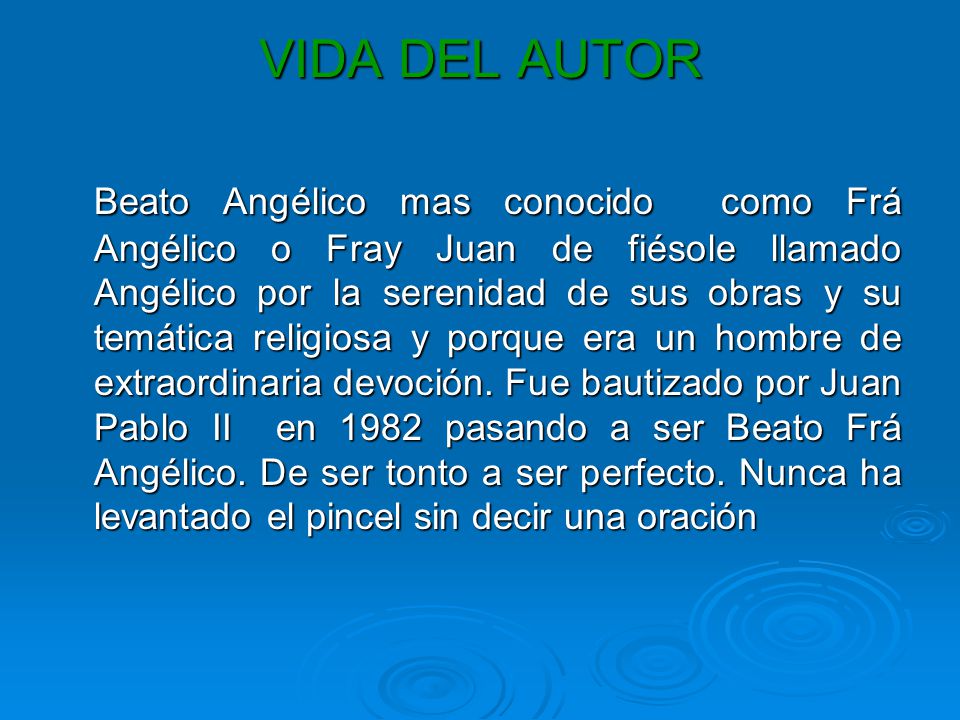 VIDA DEL AUTOR