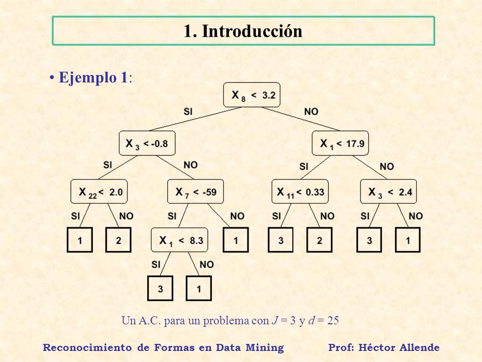 Reconocimiento de Formas en Data Mining Prof: Héctor Allende