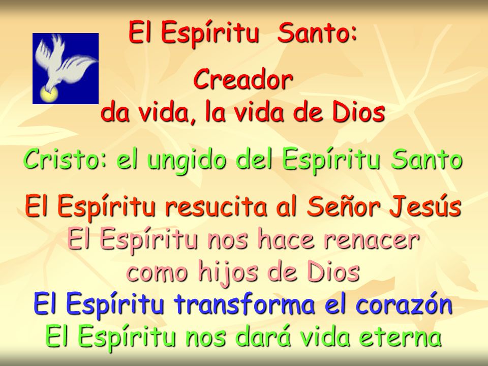 Cristo: el ungido del Espíritu Santo