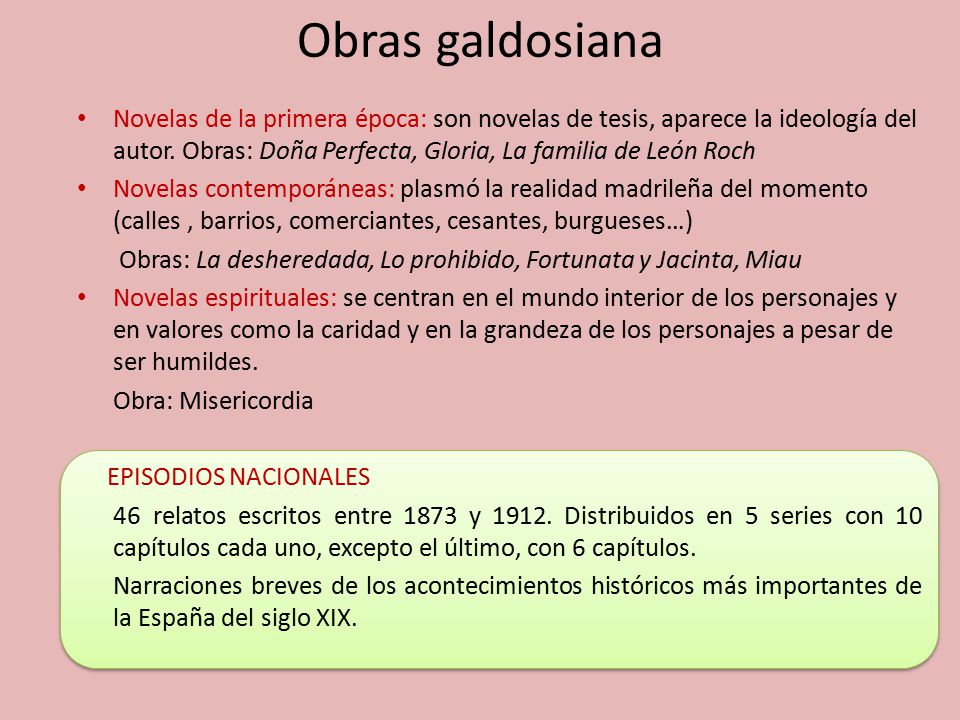 Obras galdosiana
