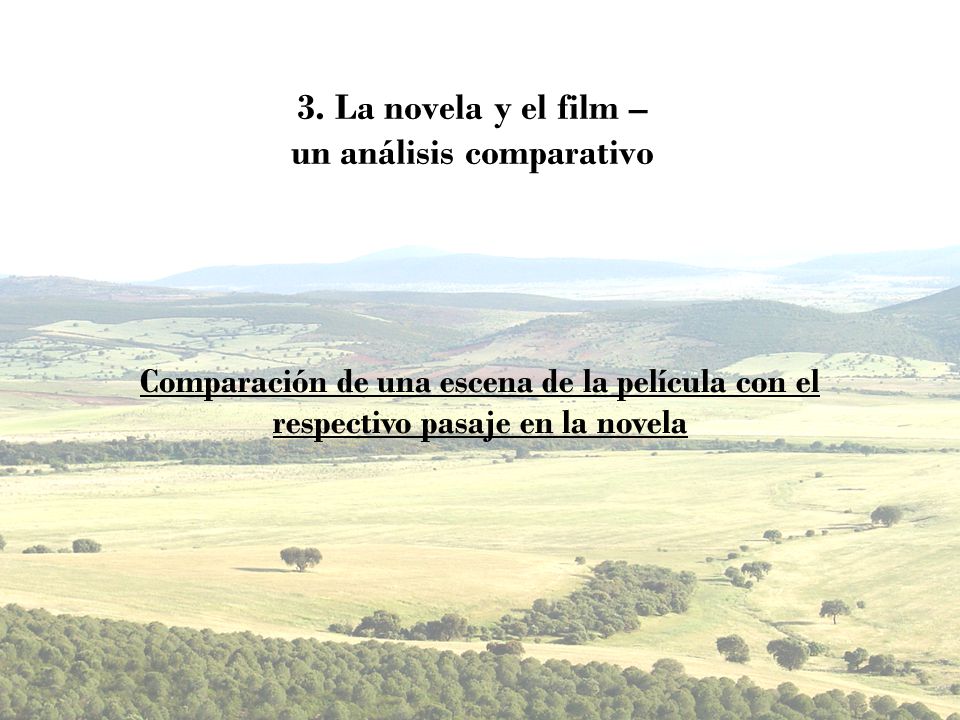 3. La novela y el film – un análisis comparativo