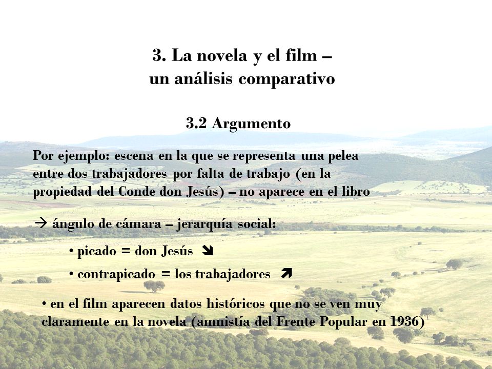 3. La novela y el film – un análisis comparativo