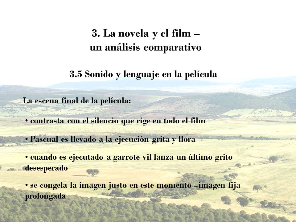 3. La novela y el film – un análisis comparativo