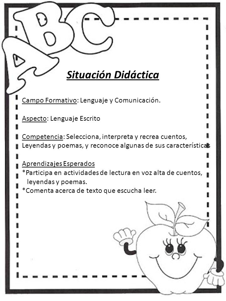 Situación Didáctica Campo Formativo: Lenguaje y Comunicación.