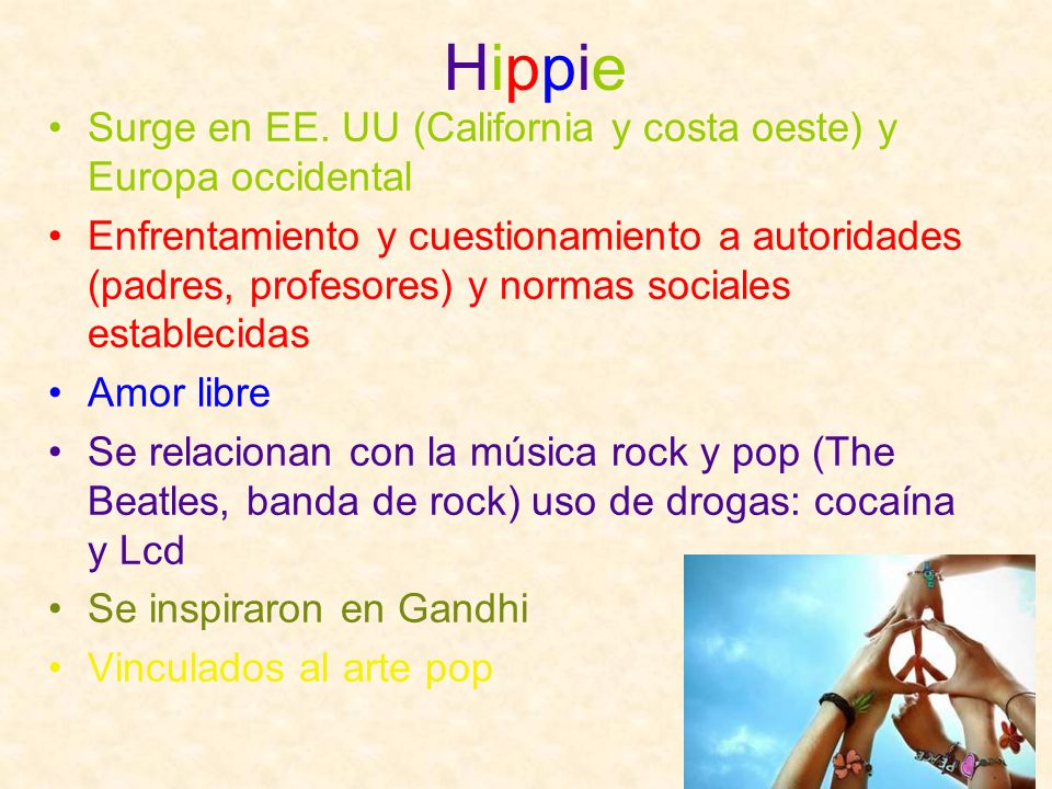Hippie Surge en EE. UU (California y costa oeste) y Europa occidental