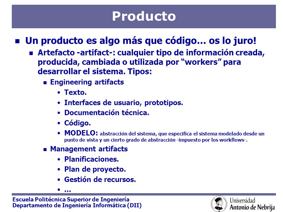 Producto Un producto es algo más que código… os lo juro!