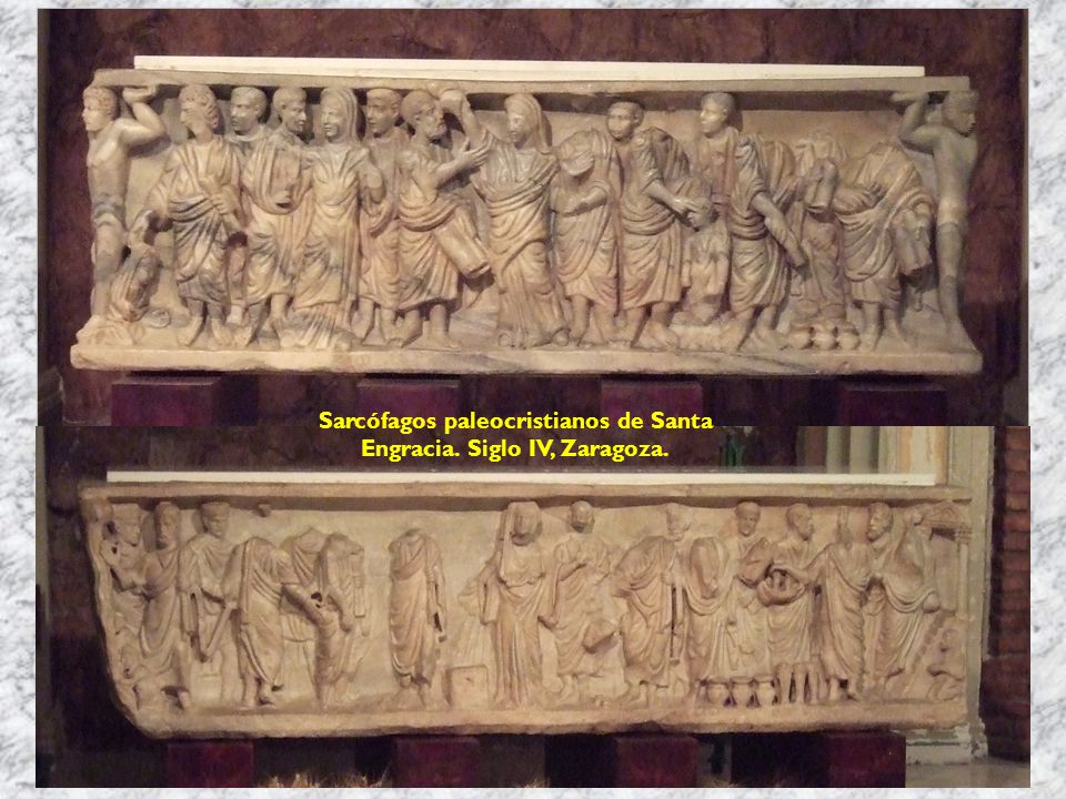 Sarcófagos paleocristianos de Santa Engracia. Siglo IV, Zaragoza.