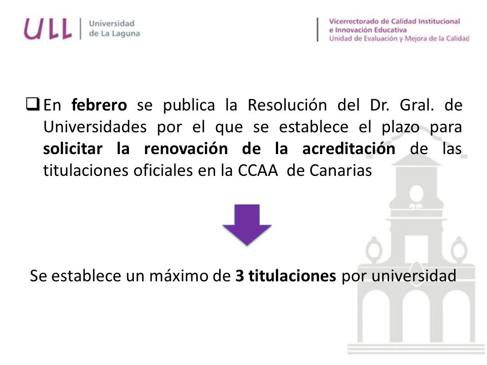 Se establece un máximo de 3 titulaciones por universidad