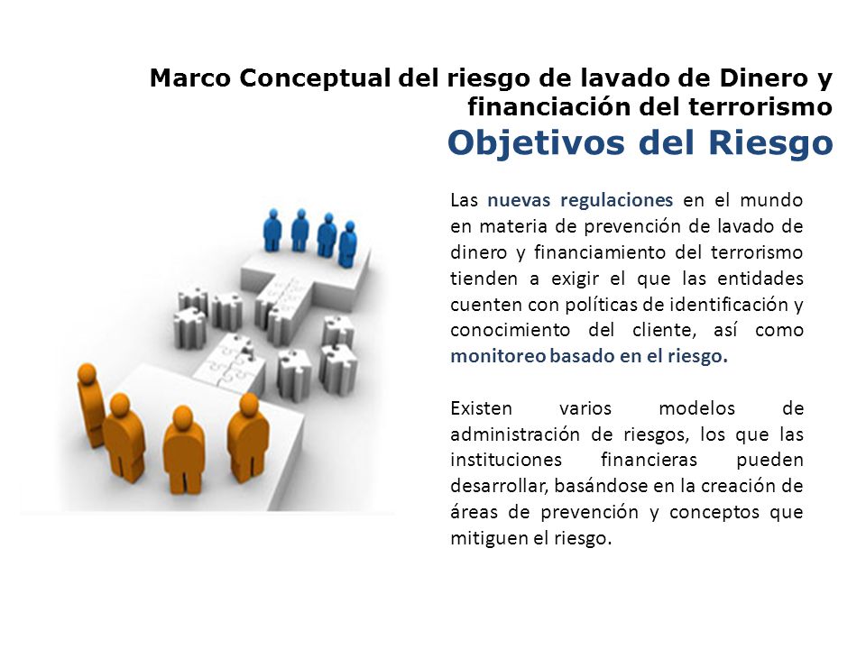 Objetivos del Riesgo Marco Conceptual del riesgo de lavado de Dinero y
