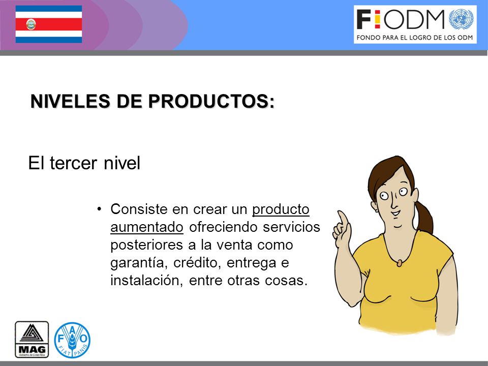 NIVELES DE PRODUCTOS: El tercer nivel