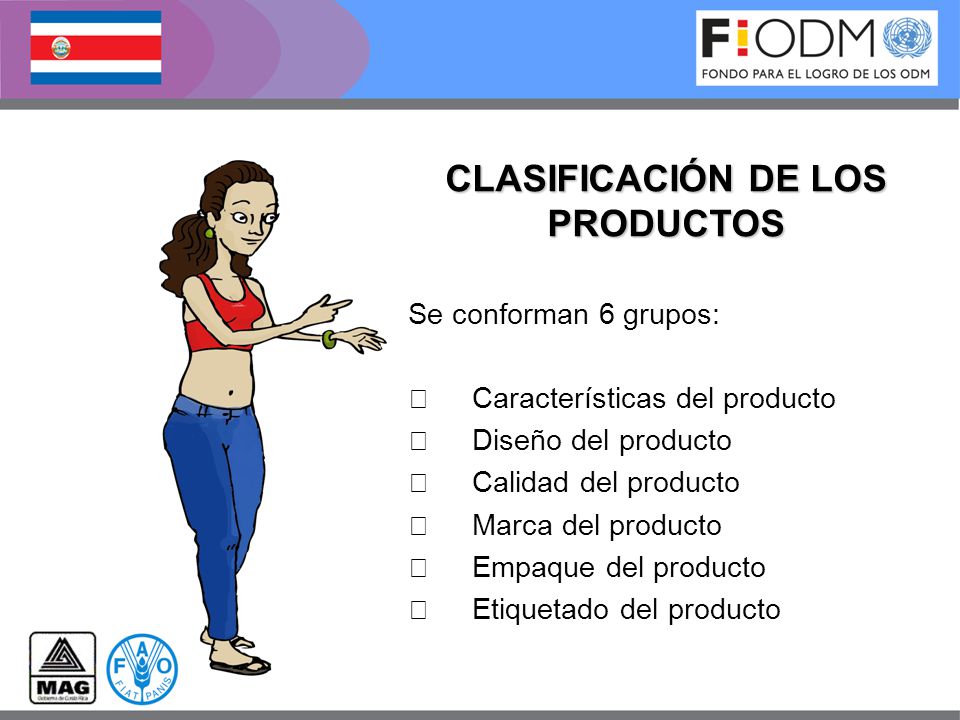 CLASIFICACIÓN DE LOS PRODUCTOS