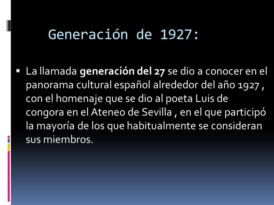 Generación de 1927: