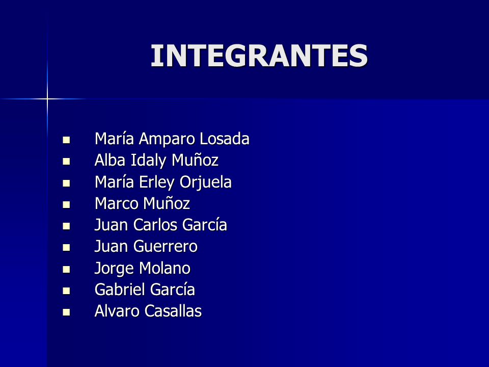 INTEGRANTES María Amparo Losada Alba Idaly Muñoz María Erley Orjuela