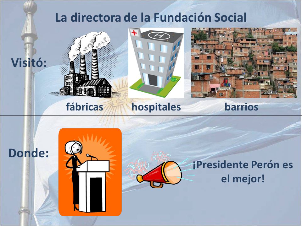 La directora de la Fundación Social ¡Presidente Perón es el mejor!