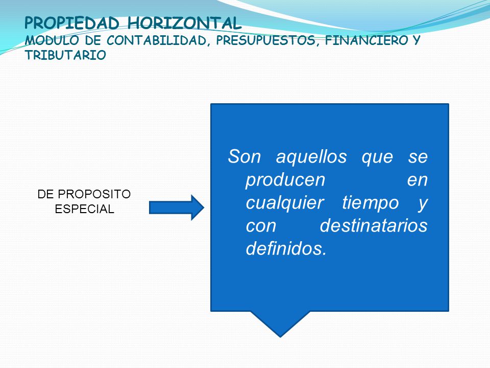 PROPIEDAD HORIZONTAL MODULO DE CONTABILIDAD, PRESUPUESTOS, FINANCIERO Y TRIBUTARIO