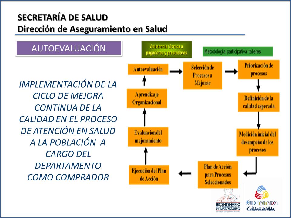 SECRETARÍA DE SALUD Dirección de Aseguramiento en Salud. AUTOEVALUACIÓN.