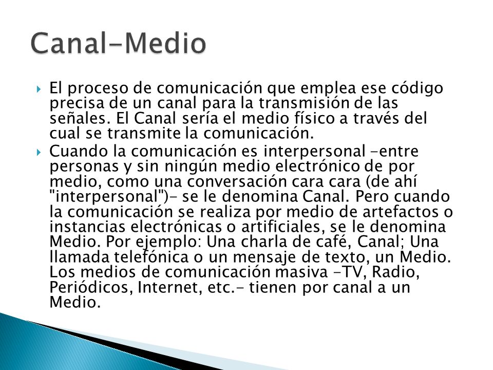 Canal-Medio