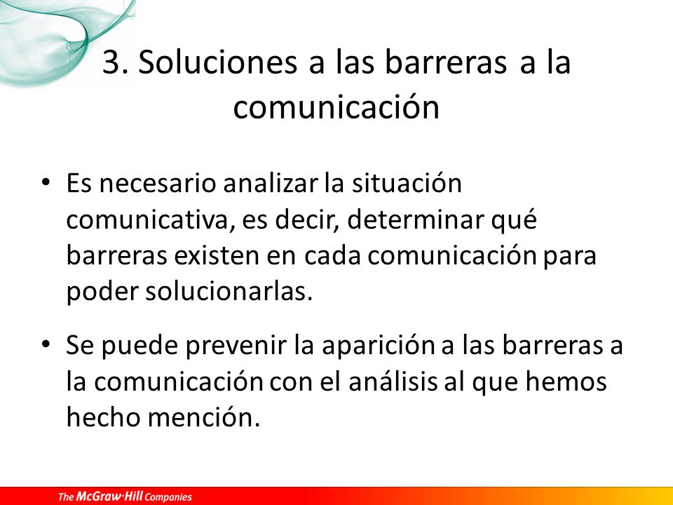 3. Soluciones a las barreras a la comunicación
