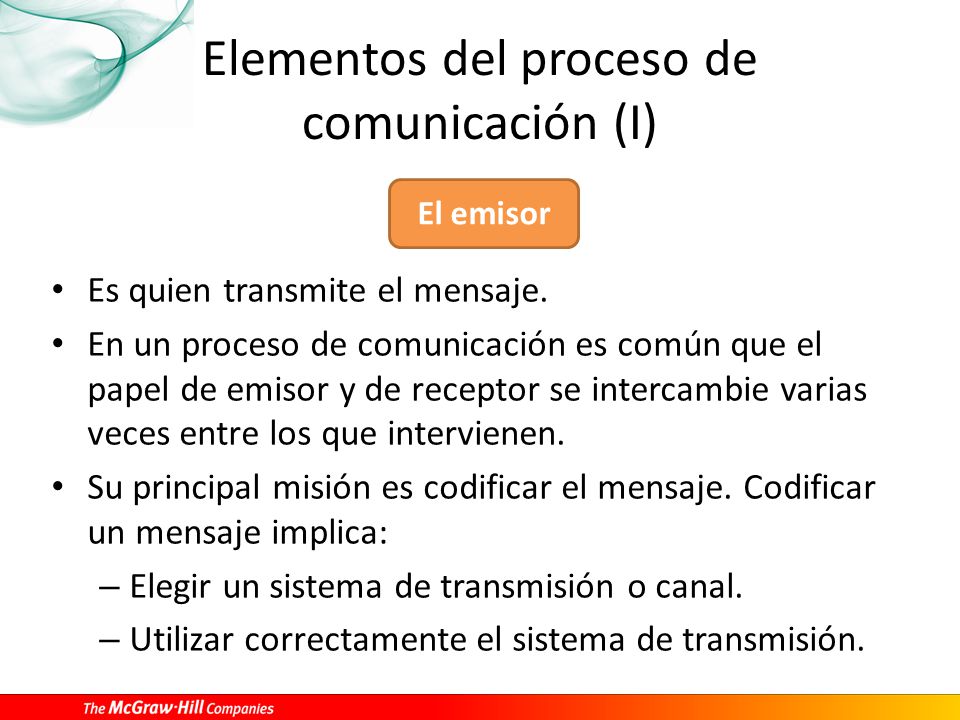 Elementos del proceso de comunicación (I)